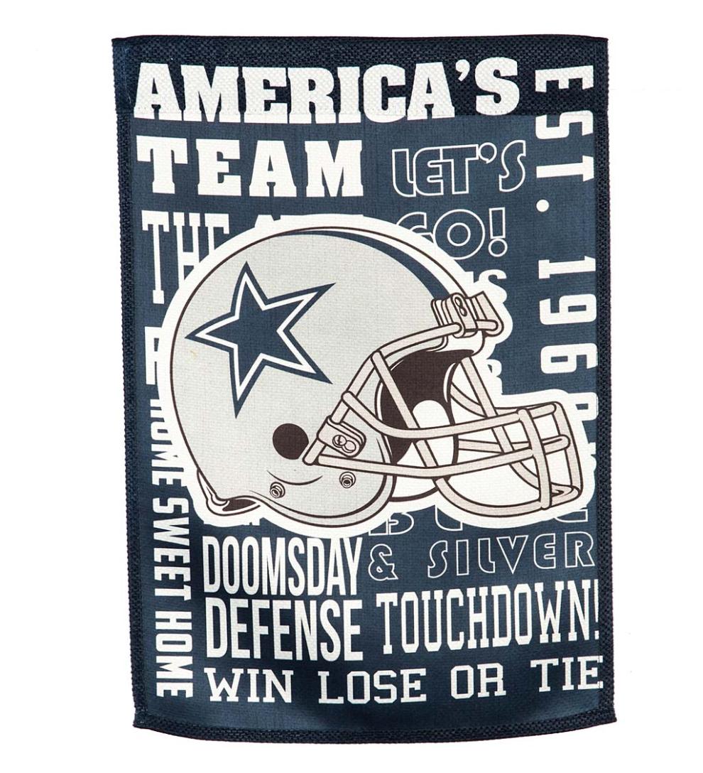 Plow &amp; Hearth Deck &amp; Patio Accents | Outdoor Living Double-Sided Fan Rules Nfl Team Pride Sueded House Flag - Carolina Panthers