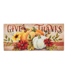 Plow &amp; Hearth Deck &amp; Patio Accents | Outdoor Living Give Thanks Sassafras Switch Mat