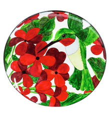 Plow &amp; Hearth Deck &amp; Patio Accents | Outdoor Living Hummingbird Glass Birdbath With Stand