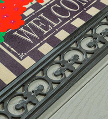 Plow &amp; Hearth Deck &amp; Patio Accents | Outdoor Living Indoor/Outdoor Fleur Scroll Sassafras Mat Tray