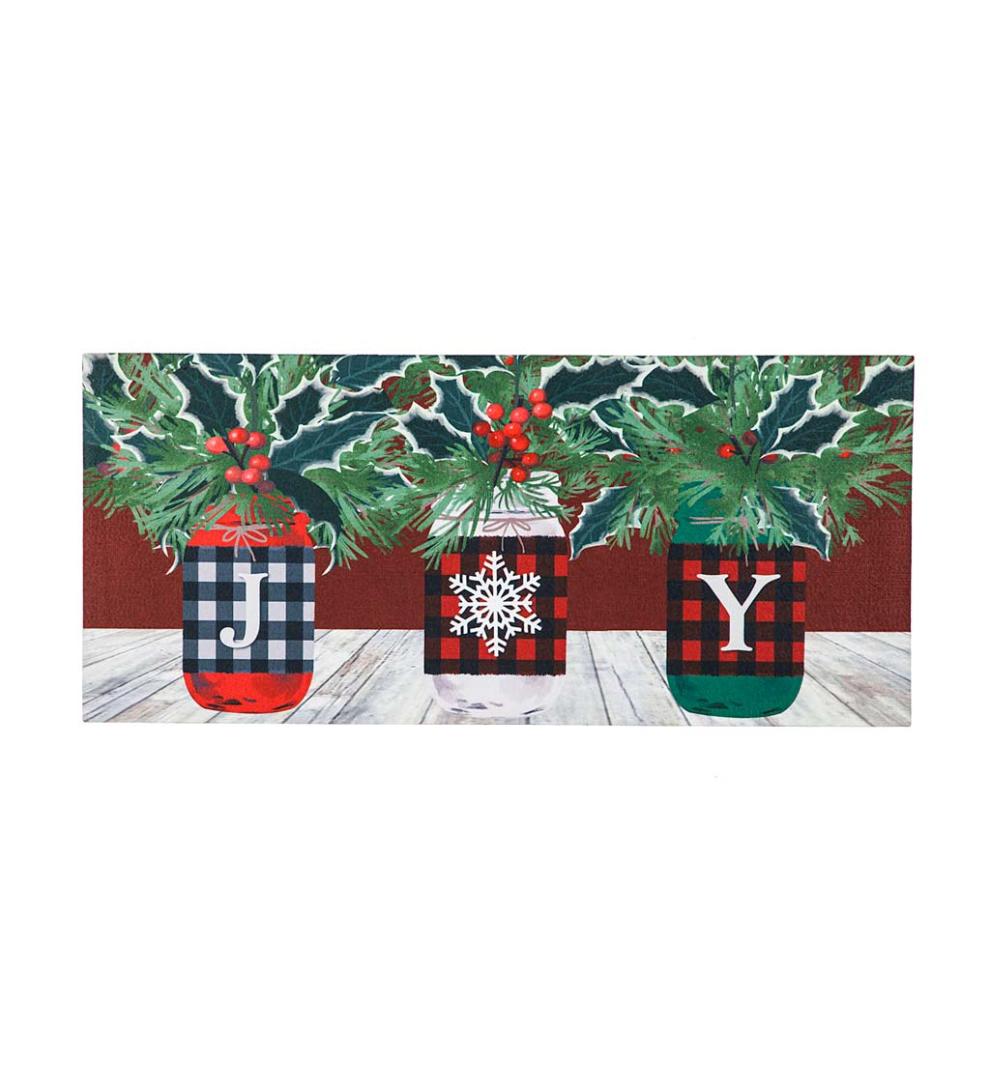 Plow &amp; Hearth Deck &amp; Patio Accents | Outdoor Living Joy Mason Jar Trio Sassafras Switch Mat