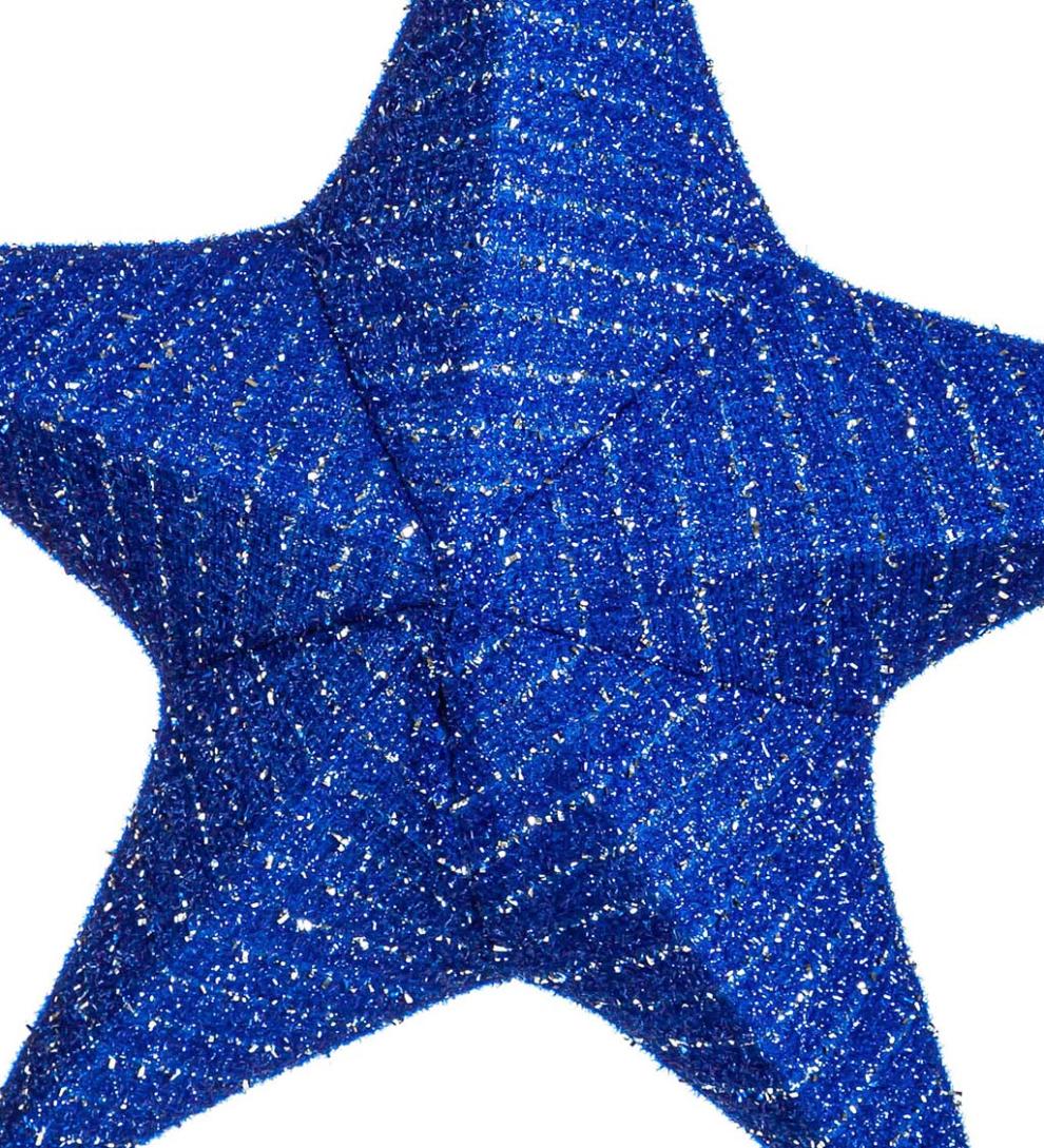 Plow &amp; Hearth Deck &amp; Patio Accents | Outdoor Living Lighted Hanging Fabric Star