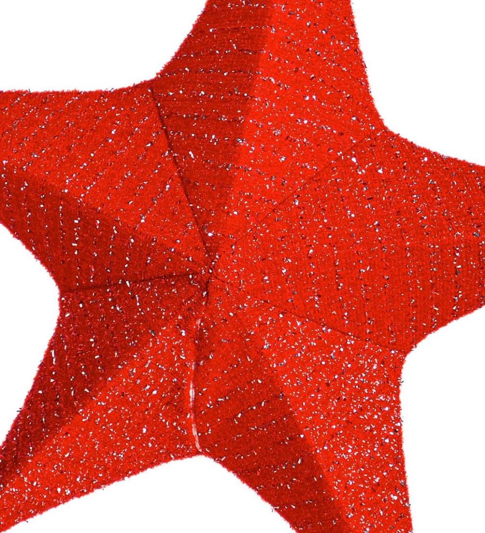 Plow &amp; Hearth Deck &amp; Patio Accents | Outdoor Living Lighted Hanging Fabric Star