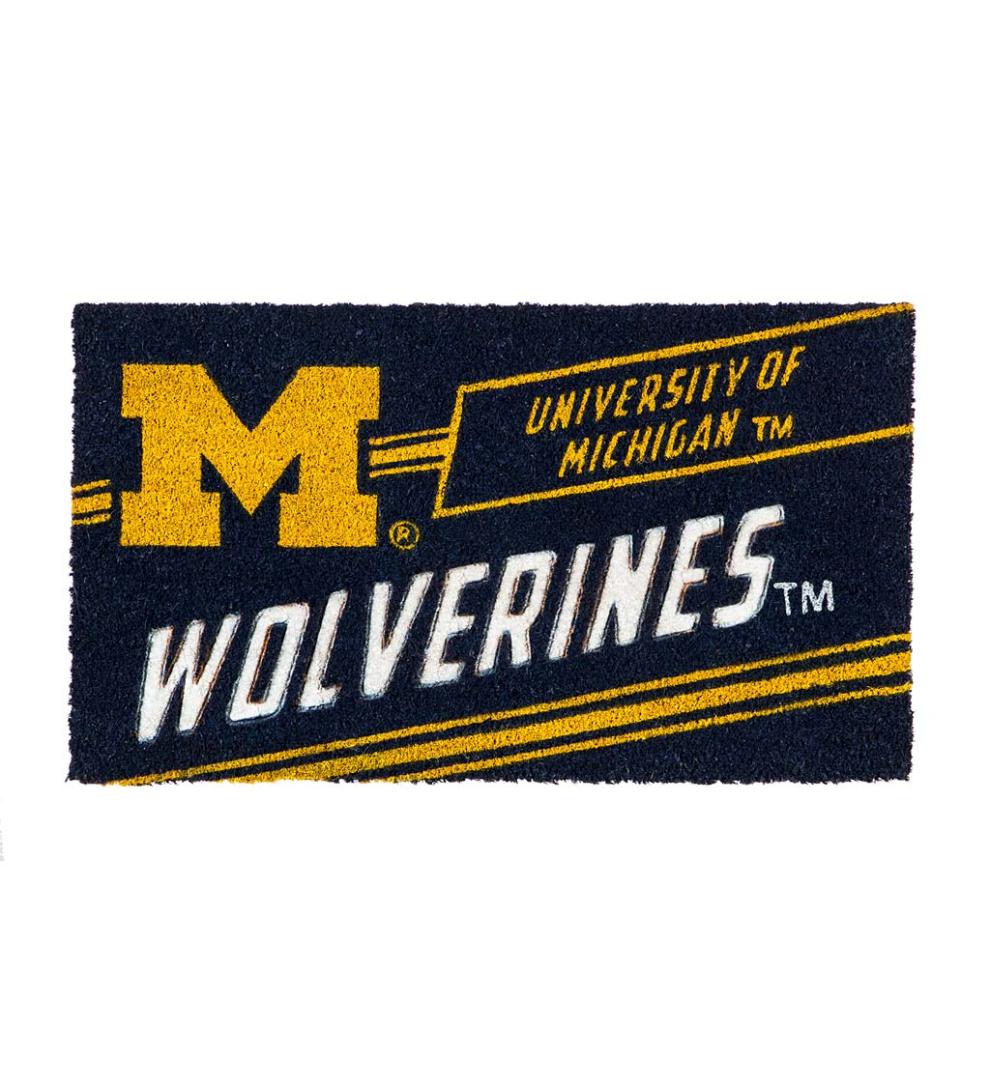 Plow &amp; Hearth Deck &amp; Patio Accents | Outdoor Living Ncaa University Coir Punch Mat - Auburn