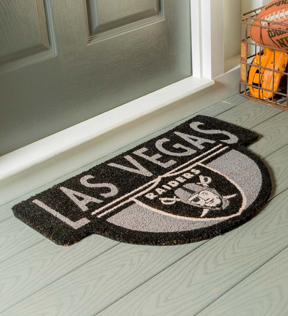 Plow &amp; Hearth Deck &amp; Patio Accents | Outdoor Living Nfl Shaped Coir Door Mat - San Francisco 49S