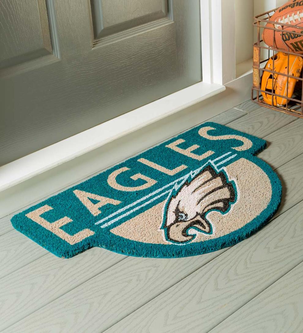 Plow &amp; Hearth Deck &amp; Patio Accents | Outdoor Living Nfl Shaped Coir Door Mat - San Francisco 49S
