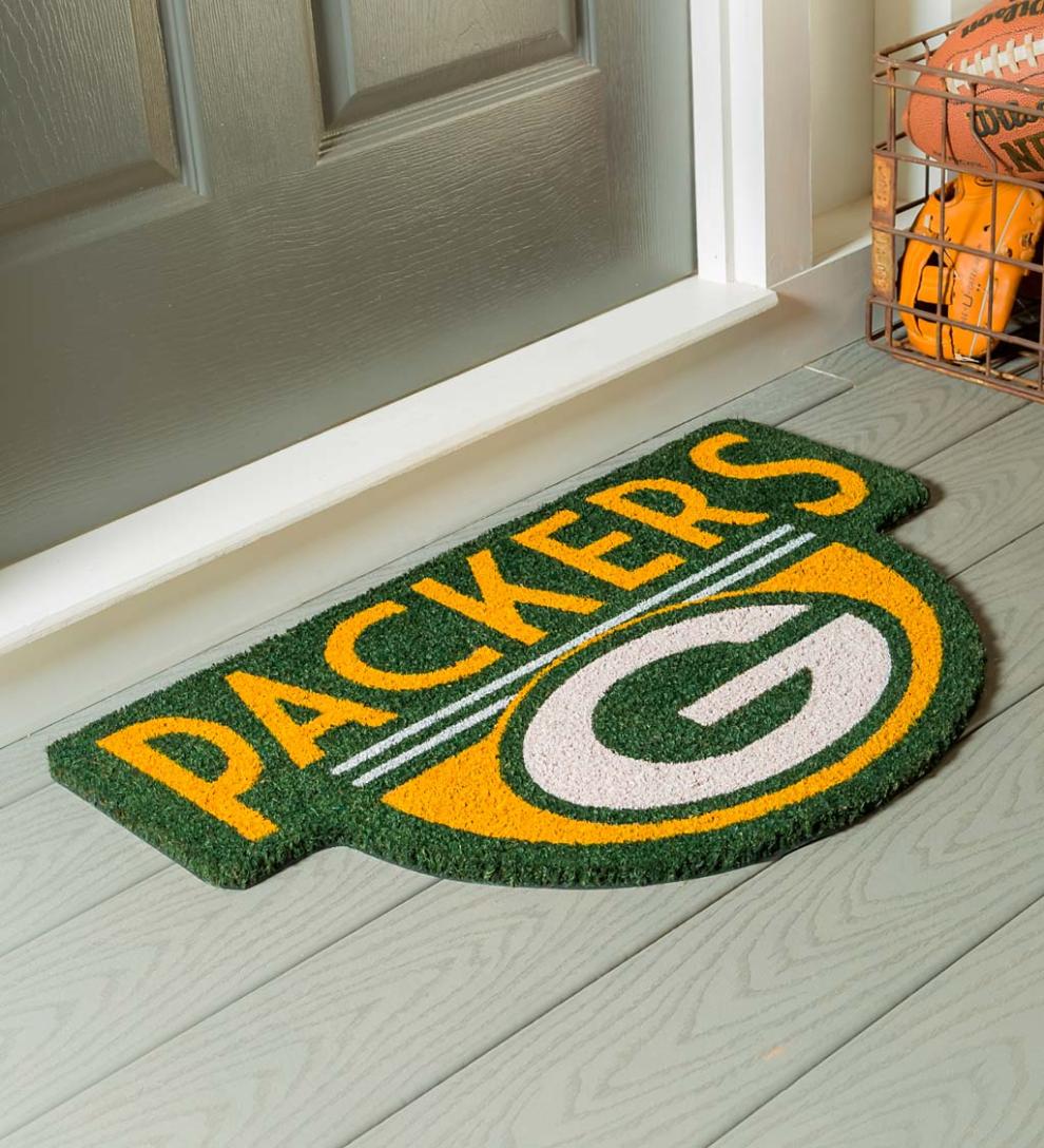 Plow &amp; Hearth Deck &amp; Patio Accents | Outdoor Living Nfl Shaped Coir Door Mat - San Francisco 49S