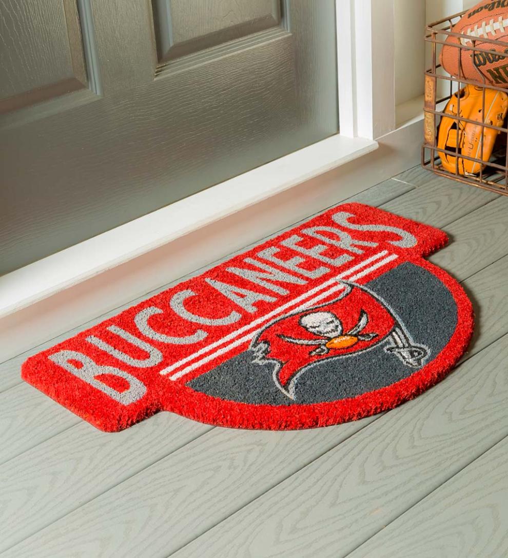 Plow &amp; Hearth Deck &amp; Patio Accents | Outdoor Living Nfl Shaped Coir Door Mat - San Francisco 49S