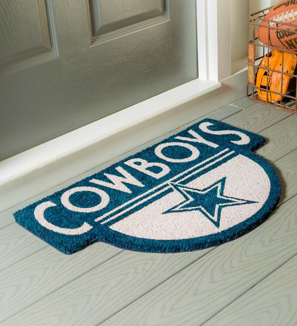 Plow &amp; Hearth Deck &amp; Patio Accents | Outdoor Living Nfl Shaped Coir Door Mat - San Francisco 49S