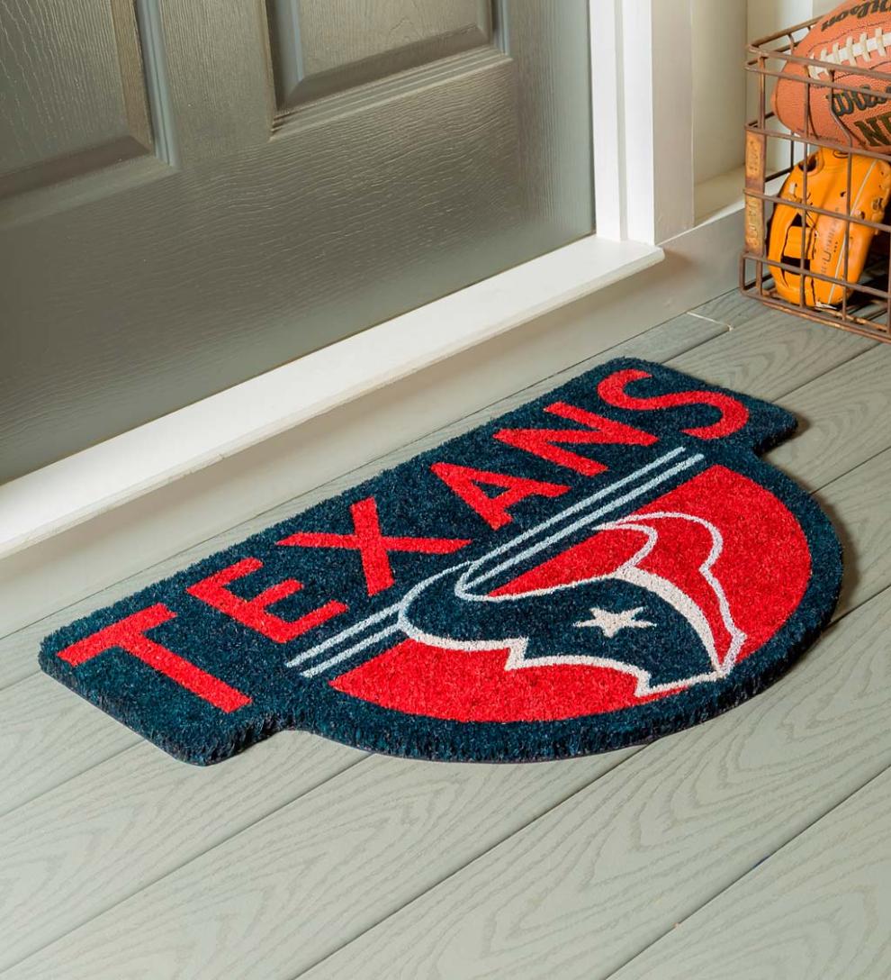 Plow &amp; Hearth Deck &amp; Patio Accents | Outdoor Living Nfl Shaped Coir Door Mat - San Francisco 49S