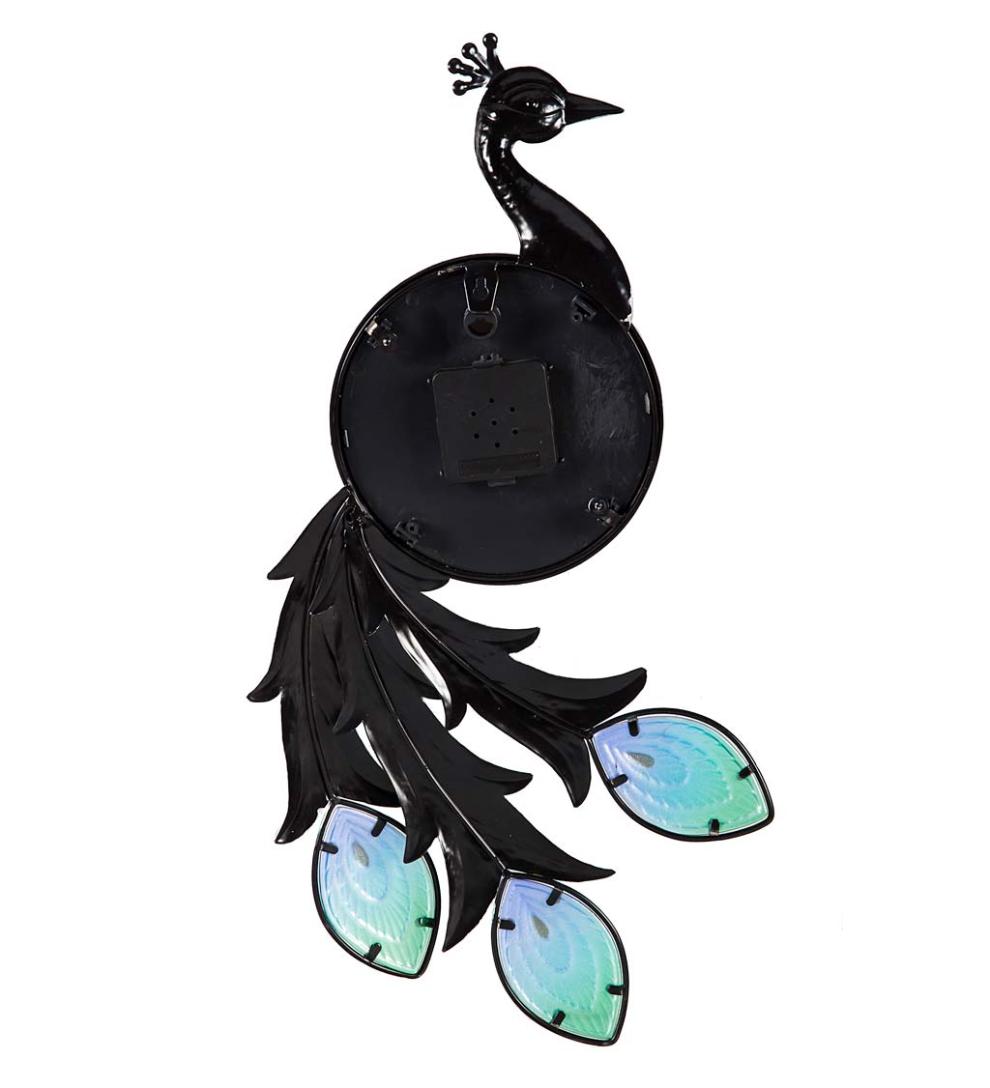 Plow &amp; Hearth Deck &amp; Patio Accents | Outdoor Living Peacock Outdoor Wall Thermometer