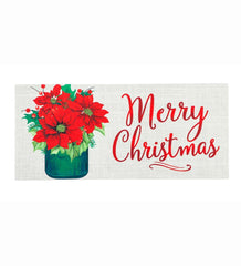 Plow &amp; Hearth Deck &amp; Patio Accents | Outdoor Living Poinsettia Mason Jar Sassafras Switch Mat