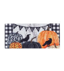 Plow &amp; Hearth Deck &amp; Patio Accents | Outdoor Living Pumpkins And Crows Sassafras Switch Mat