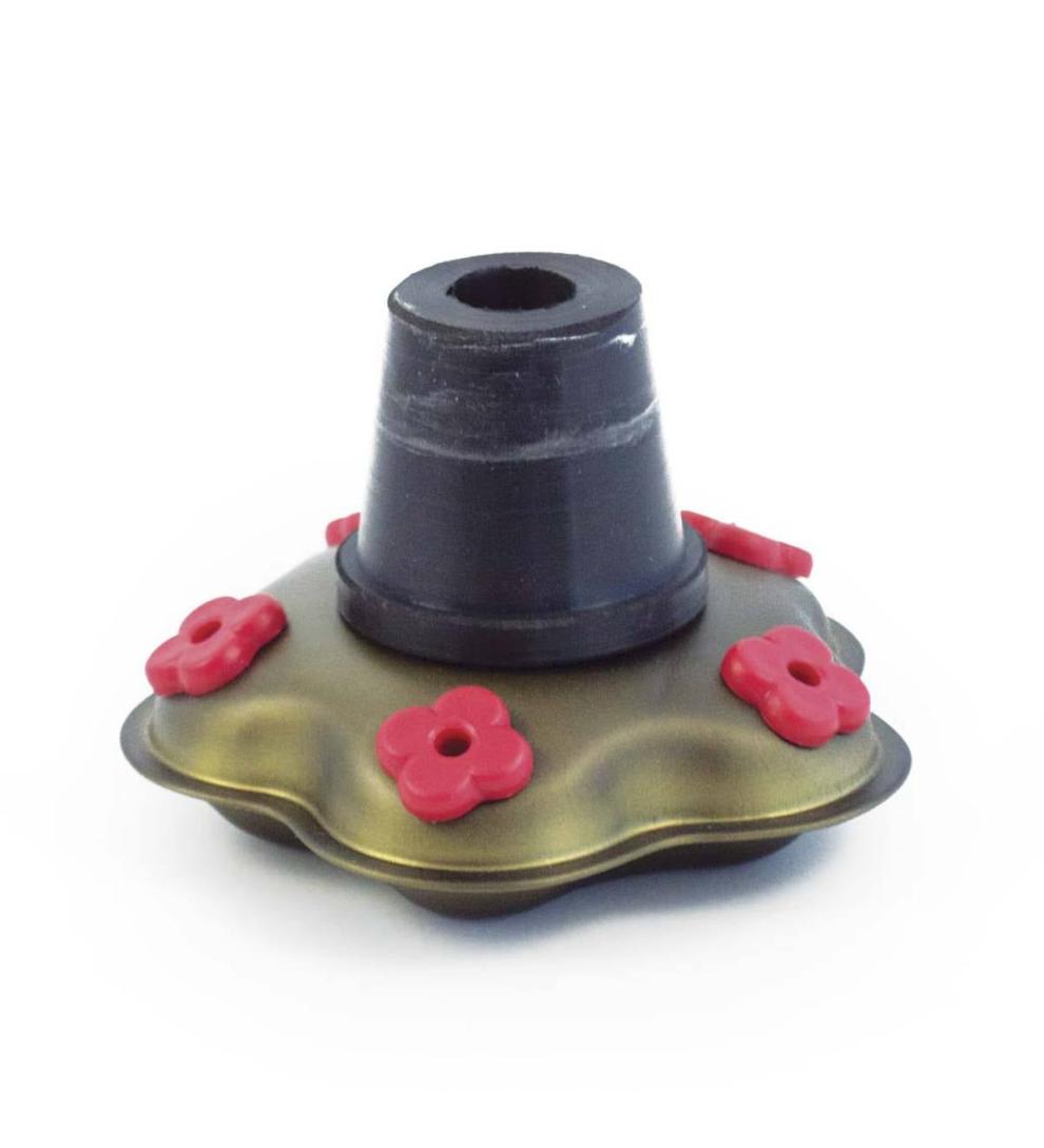 Plow &amp; Hearth Deck &amp; Patio Accents | Outdoor Living Recycled Glass Tall Carnival Hummingbird Feeder