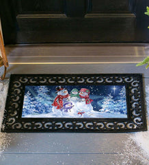 Plow &amp; Hearth Deck &amp; Patio Accents | Outdoor Living Snowflake Family Sassafras Switch Mat