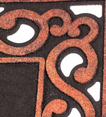 Plow &amp; Hearth Deck &amp; Patio Accents | Outdoor Living Variegated Scroll Sassafras Mat Tray