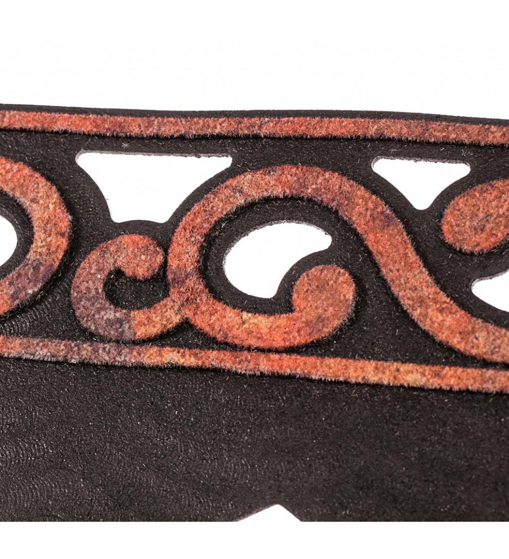 Plow &amp; Hearth Deck &amp; Patio Accents | Outdoor Living Variegated Scroll Sassafras Mat Tray