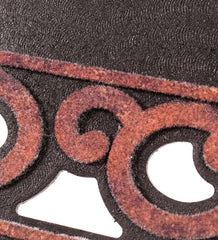 Plow &amp; Hearth Deck &amp; Patio Accents | Outdoor Living Variegated Scroll Sassafras Mat Tray