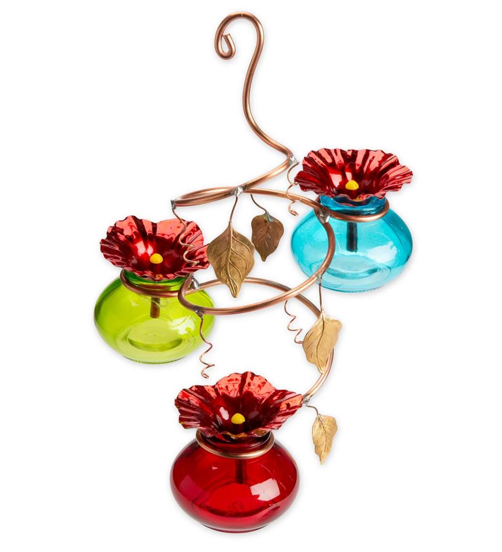 Plow &amp; Hearth Deck &amp; Patio Accents | Outdoor Living Vinester Multi Hummingbird Feeder