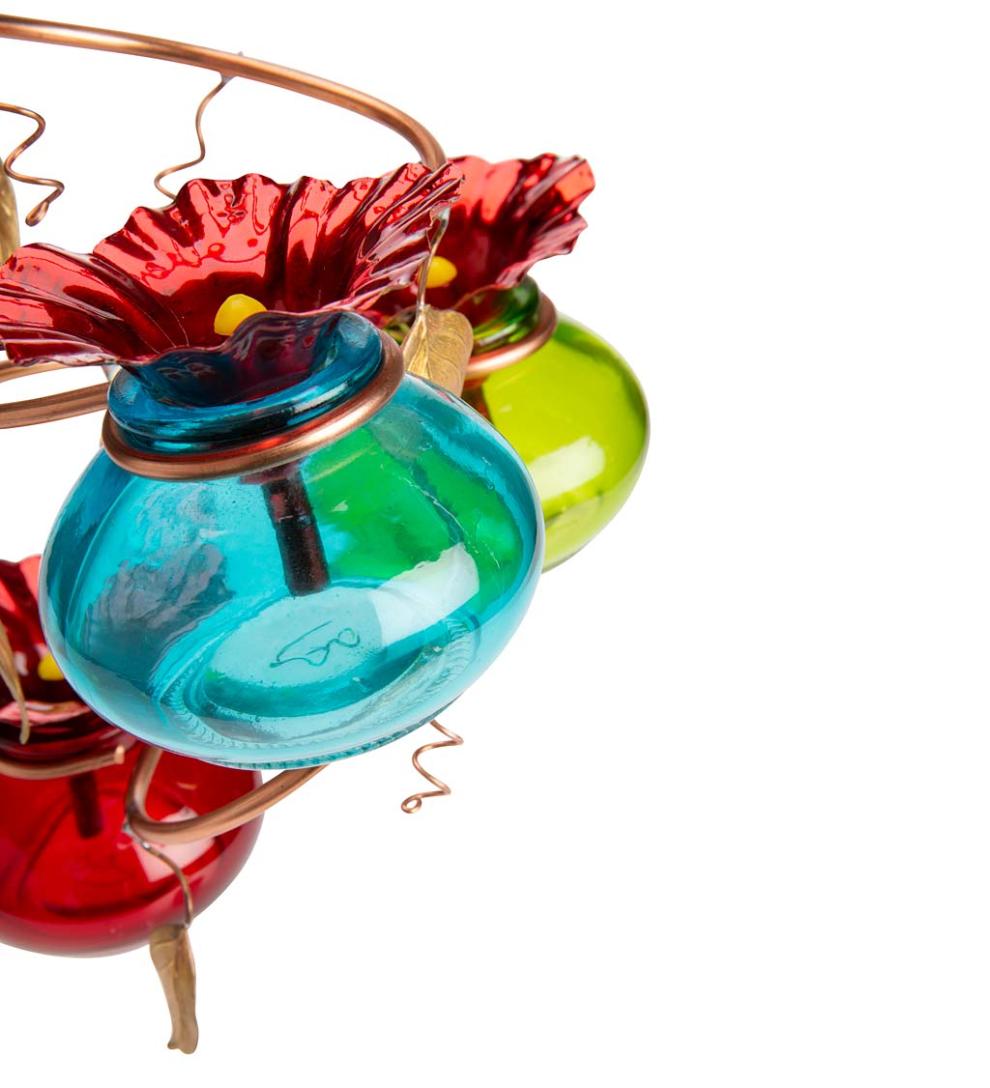 Plow &amp; Hearth Deck &amp; Patio Accents | Outdoor Living Vinester Multi Hummingbird Feeder
