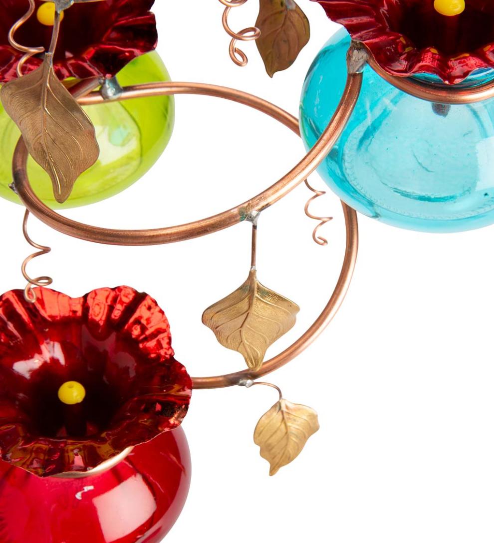 Plow &amp; Hearth Deck &amp; Patio Accents | Outdoor Living Vinester Multi Hummingbird Feeder