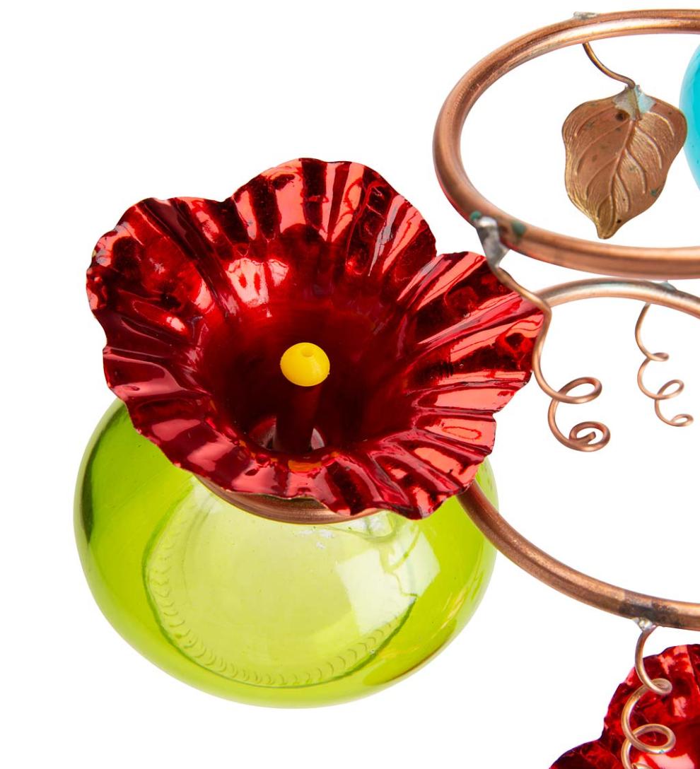 Plow &amp; Hearth Deck &amp; Patio Accents | Outdoor Living Vinester Multi Hummingbird Feeder