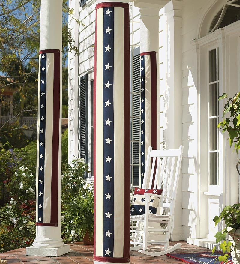 Plow &amp; Hearth Deck &amp; Patio Accents | Outdoor Living Vintage Americana Pillar Bunting