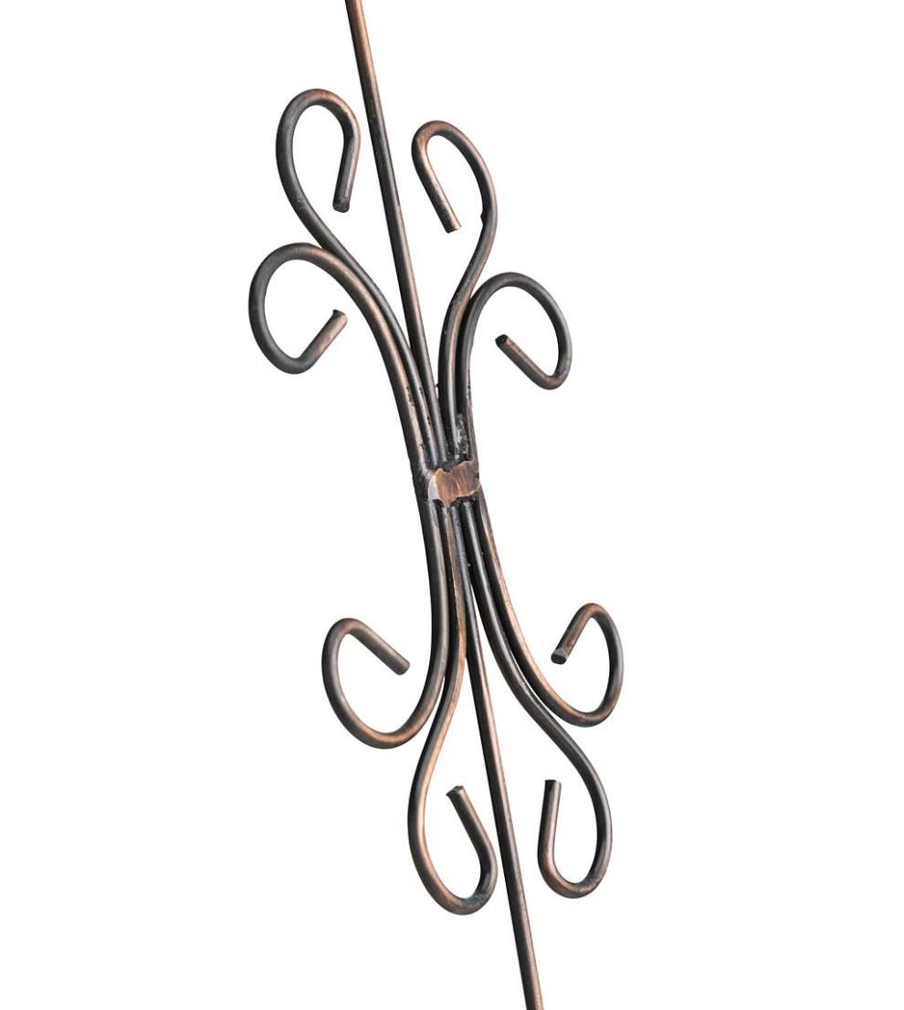 Plow &amp; Hearth Deck Planters | Outdoor Living Authentic Mexican Talavera Hanging Planter - Black