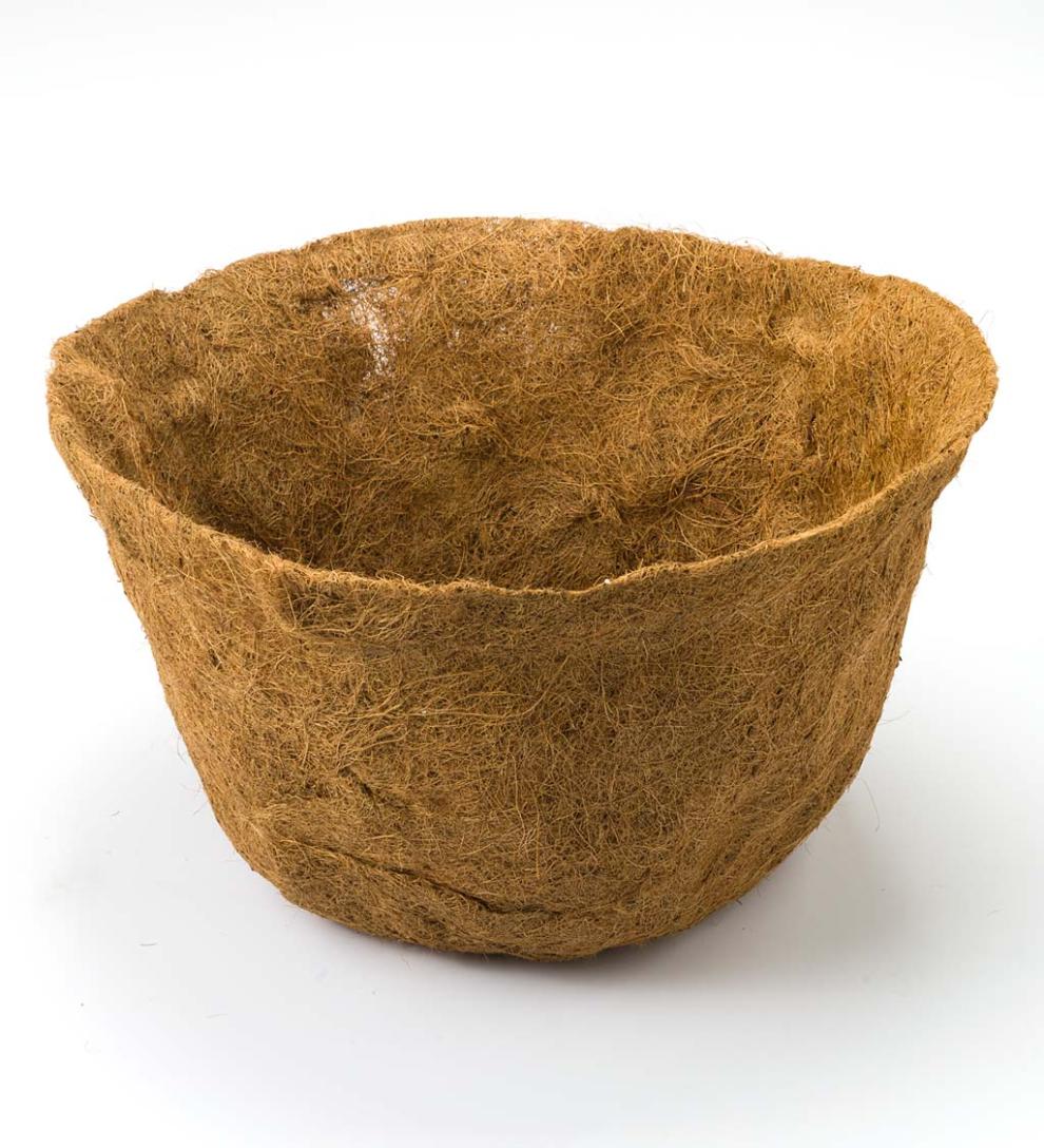 Plow &amp; Hearth Deck Planters | Outdoor Living Footed Metal Basket Planter With Coco Liner