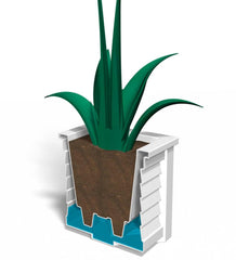 Plow &amp; Hearth Deck Planters | Outdoor Living Lexington Self-Watering Planters