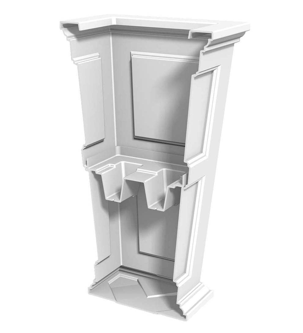 Plow &amp; Hearth Deck Planters | Outdoor Living Lexington Tall Planter - Black