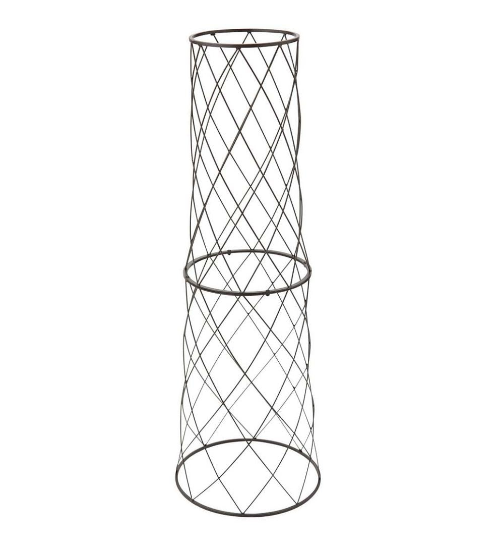 Plow &amp; Hearth Deck Planters | Outdoor Living Metal Planter/Pot Trellis