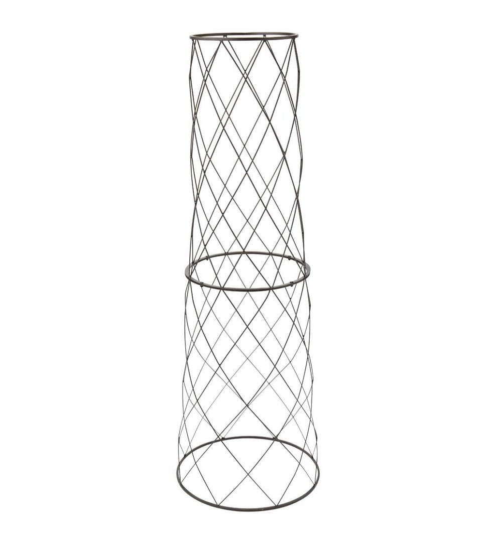 Plow &amp; Hearth Deck Planters | Outdoor Living Metal Planter/Pot Trellis