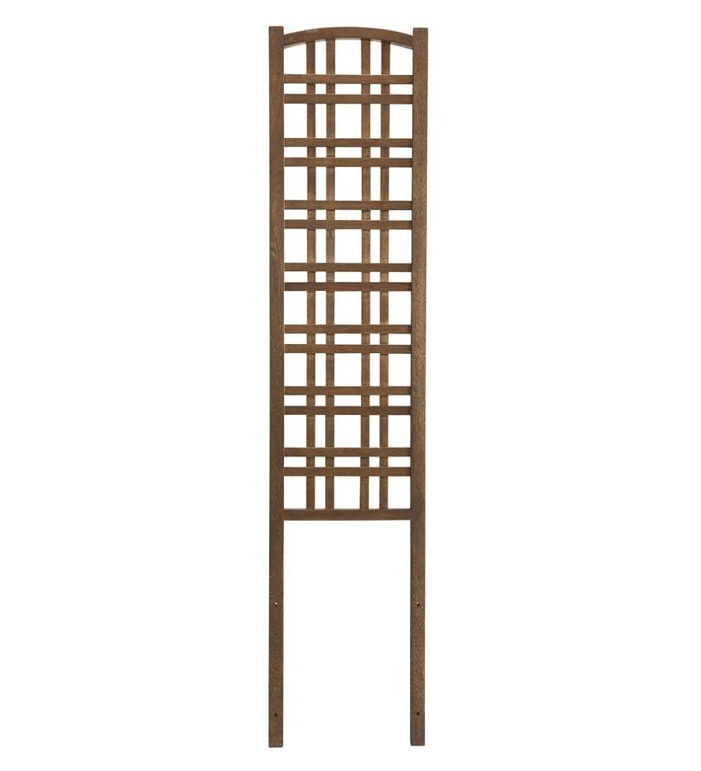 Plow &amp; Hearth Deck Planters | Outdoor Living Outdoor Eucalyptus Configurable Privacy Screen Trellises, Planter/Seat And Bench