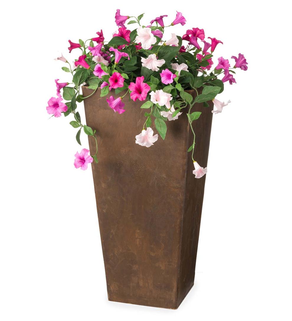 Plow &amp; Hearth Deck Planters | Outdoor Living Sussex Frost-Proof Resin Planters In Three Sizes
