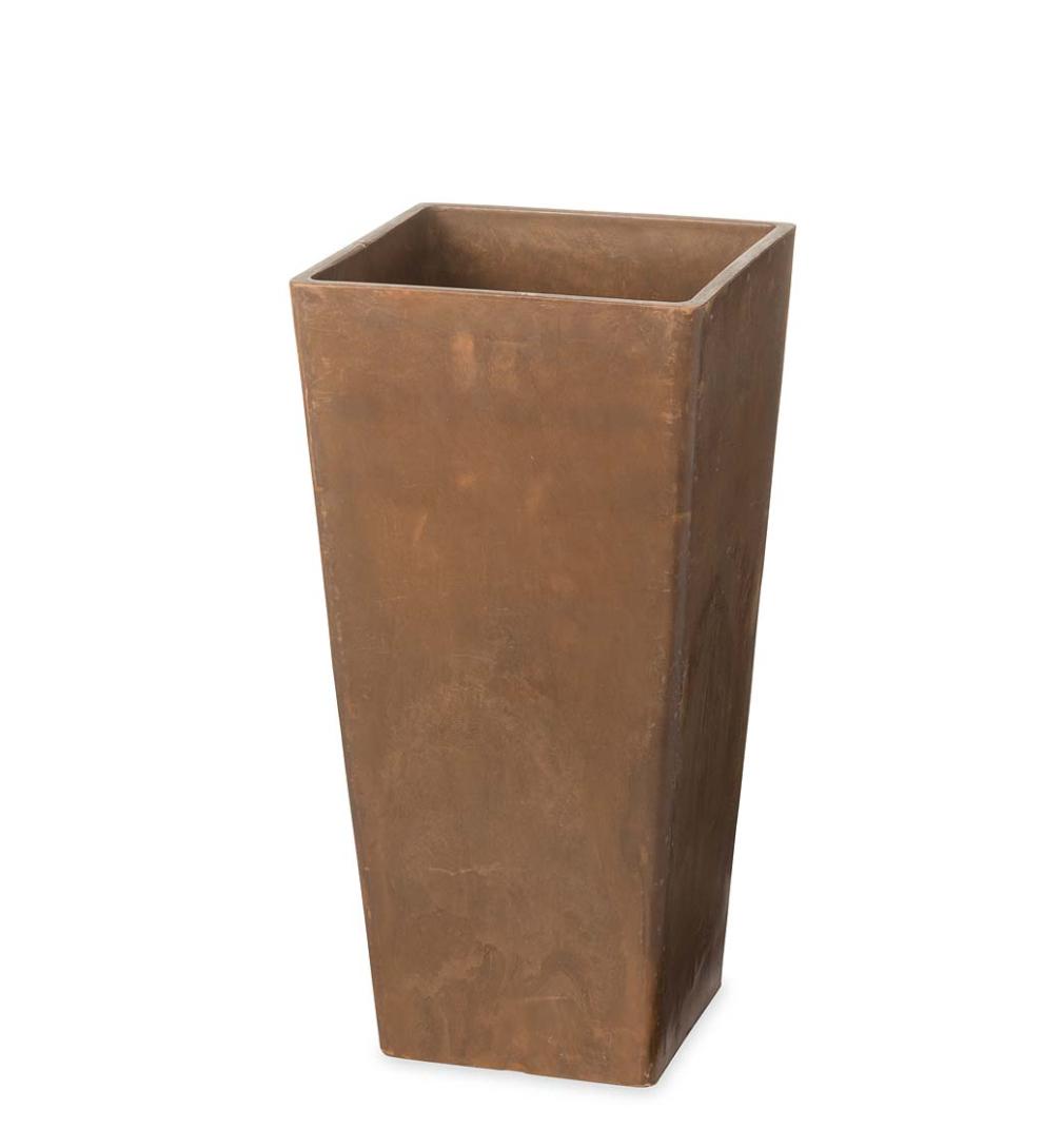 Plow &amp; Hearth Deck Planters | Outdoor Living Sussex Frost-Proof Resin Planters In Three Sizes
