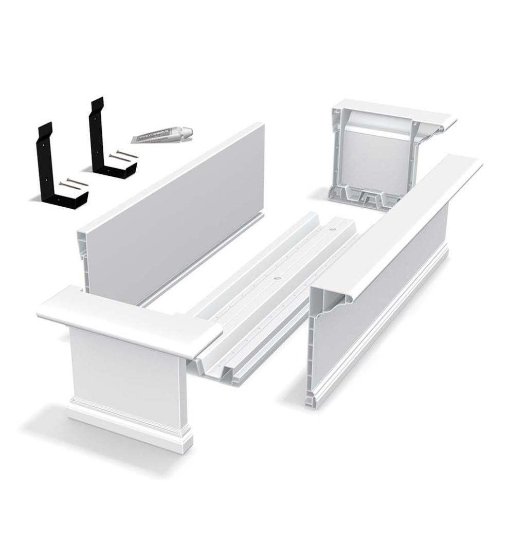 Plow &amp; Hearth Deck Planters | Outdoor Living Yorkshire Self-Watering Window Boxes