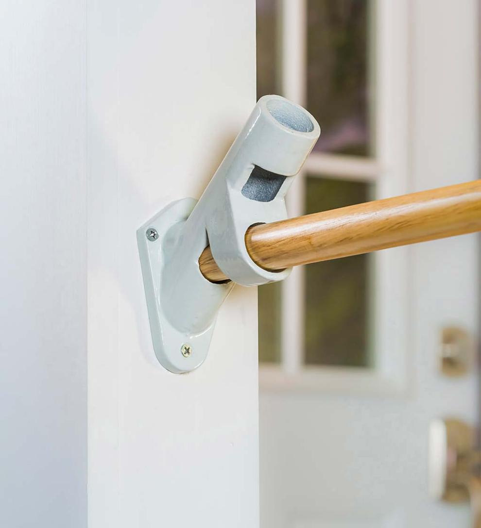 Plow &amp; Hearth Decorative Garden Accents | Yard &amp; Garden 2-Position Cast Iron House Flag Bracket - Black