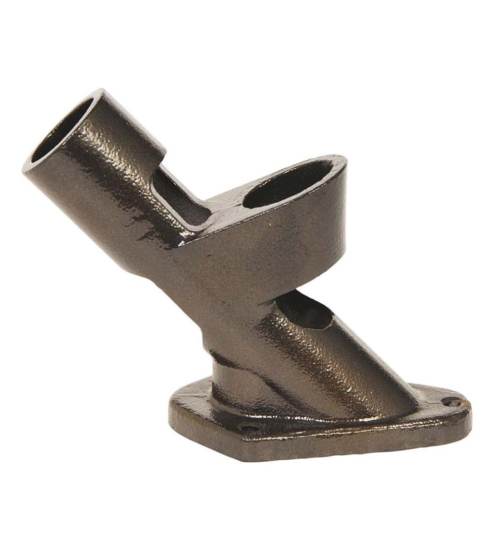 Plow &amp; Hearth Decorative Garden Accents | Yard &amp; Garden 2-Position Cast Iron House Flag Bracket - Black