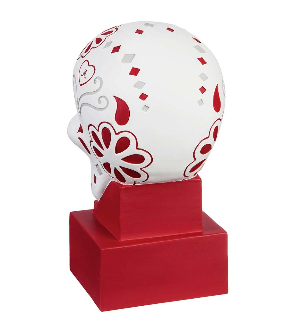 Plow &amp; Hearth Decorative Garden Accents | Yard &amp; Garden Alabama Sugar Skull Statue