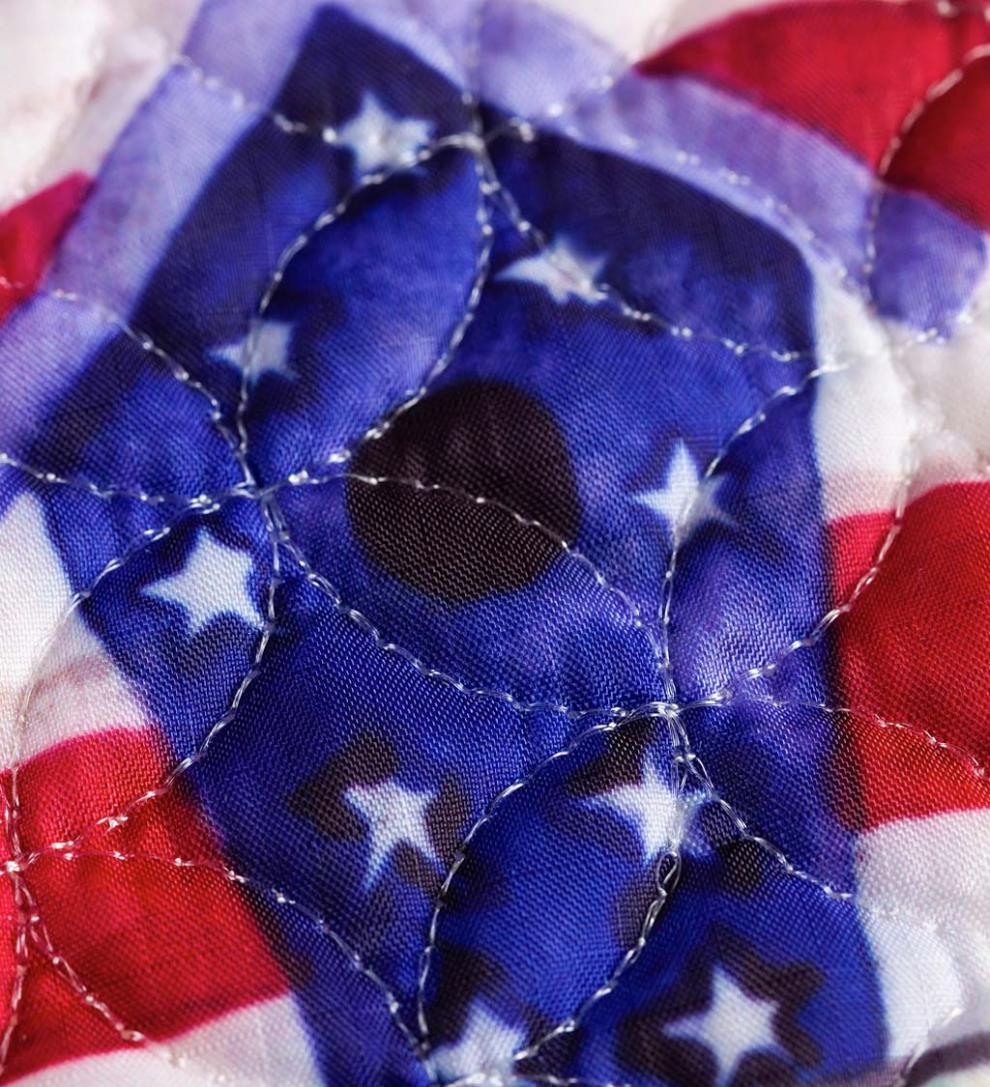 Plow &amp; Hearth Decorative Garden Accents | Yard &amp; Garden Americana Birdhouse Welcome Quilted Garden Flag