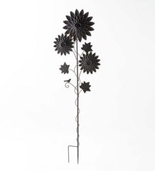 Plow &amp; Hearth Decorative Garden Accents | Yard &amp; Garden Chrysanthemum Garden Metal Stake