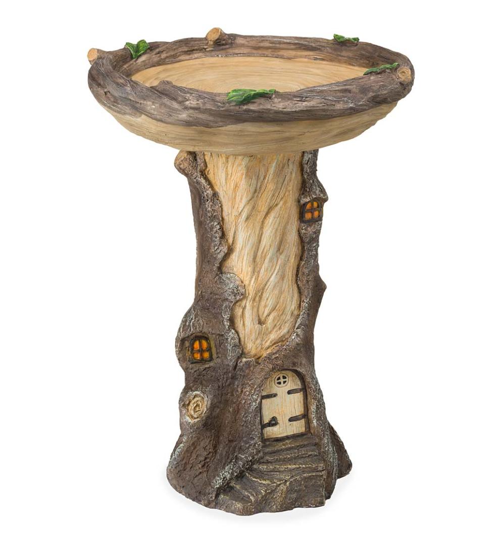 Plow &amp; Hearth Decorative Garden Accents | Yard &amp; Garden Full-Size Fairy Garden Birdbath