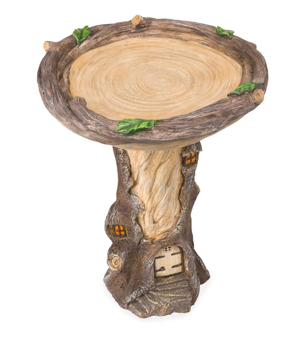 Plow &amp; Hearth Decorative Garden Accents | Yard &amp; Garden Full-Size Fairy Garden Birdbath