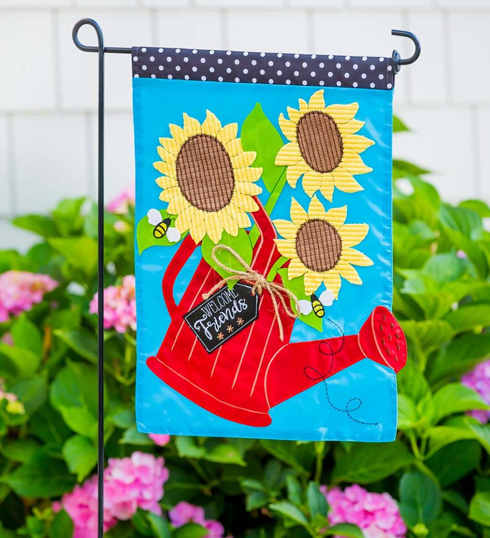 Plow &amp; Hearth Decorative Garden Accents | Yard &amp; Garden Garden Flag Stand