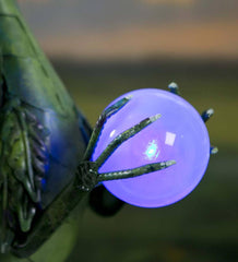 Plow &amp; Hearth Decorative Garden Accents | Yard &amp; Garden Green Dragon Statue With Solar Pearl