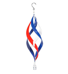 Plow &amp; Hearth Decorative Garden Accents | Yard &amp; Garden Hanging Patriotic Metal Swirl Spinner