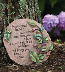 Plow &amp; Hearth Decorative Garden Accents | Yard &amp; Garden If Tears Can Build A Stairway Garden Stone