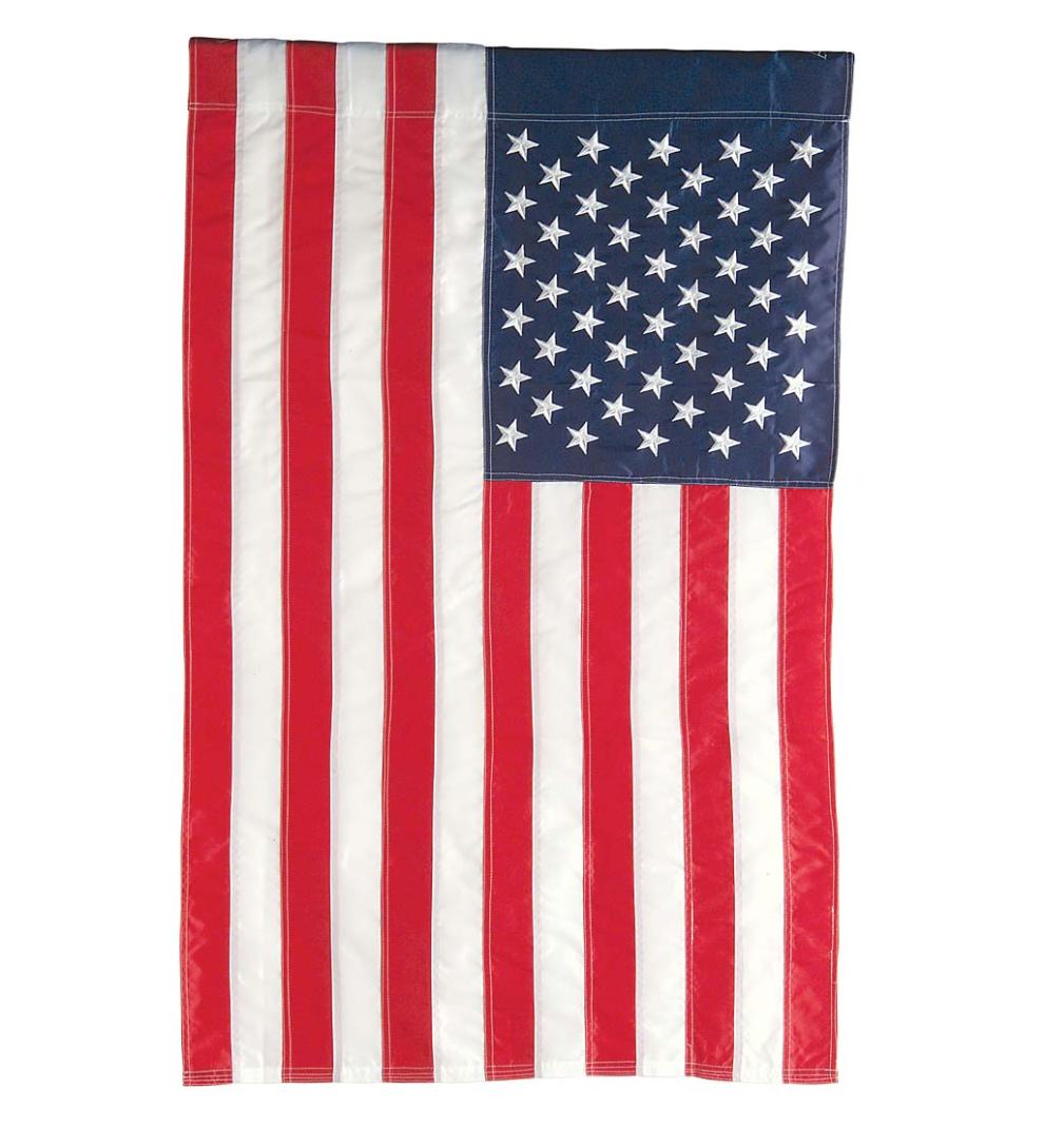 Plow &amp; Hearth Decorative Garden Accents | Yard &amp; Garden Large American Flag House Flag