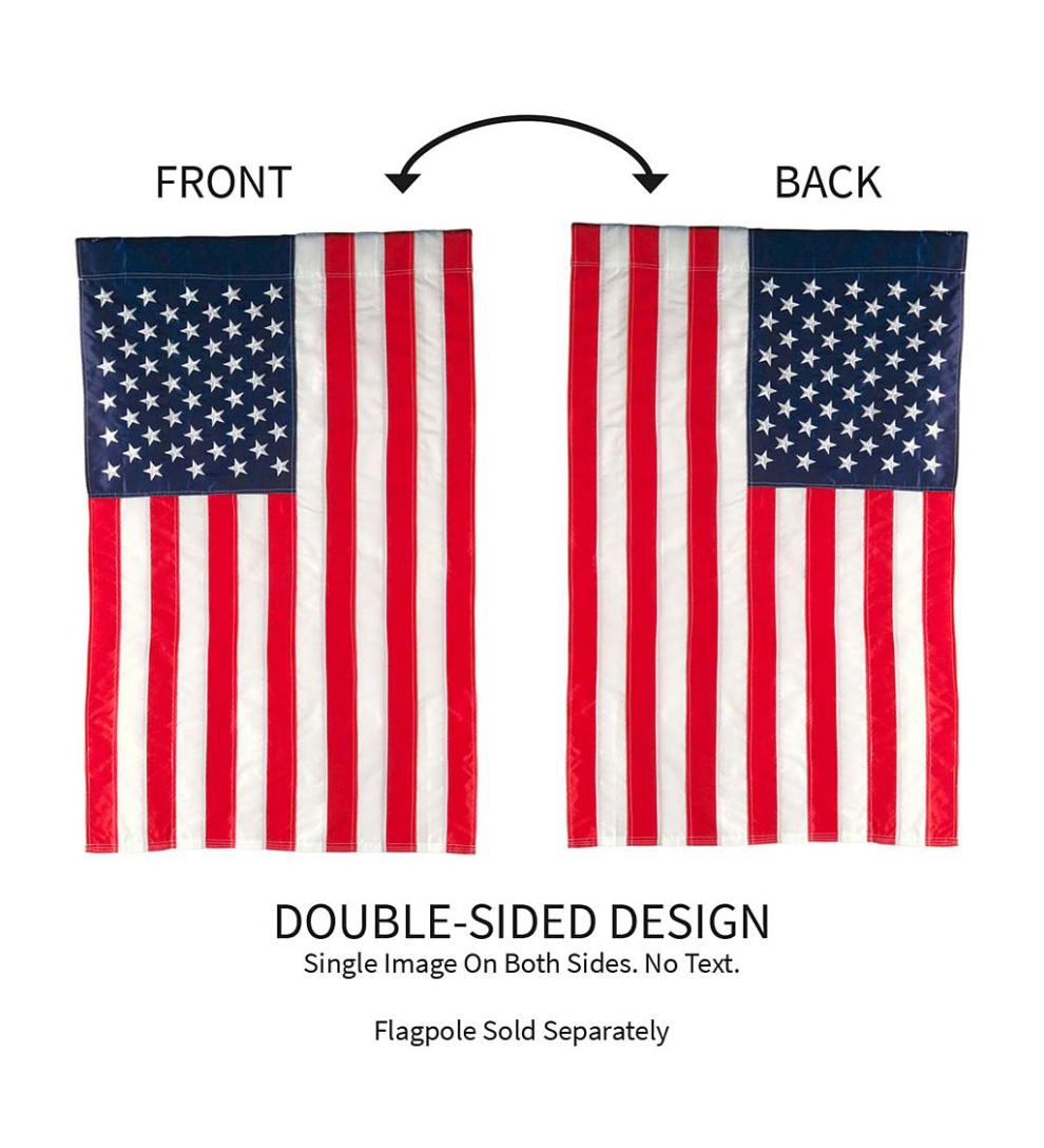 Plow &amp; Hearth Decorative Garden Accents | Yard &amp; Garden Large American Flag House Flag